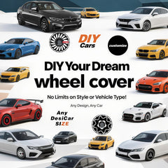 Custom Wheel Covers for 18-22 Inch Wheels, Universal Fit for Tesla, BMW, Toyota, SUVs, EVs, All-Weather ABS Polymer, UV-Resistant, Aerodynamic Design, Easy Center-Lock Installation