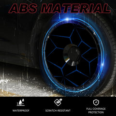 19/20 Inch Wheel Covers for Tesla Model Y Juniper Crossflow Wheels 2025, Centers Lock Installation Rim Protector, Full Coverage Hubcaps Exterior Accessories (Blue Lava, 4 PCS)