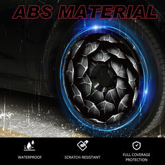 18 Inch Wheel Cover for Tesla Model 3 Aero/Highland Photon Wheel Hubs, Full Coverage Hubcaps, Center Lock Installation Rim Protectors Exterior Accessories Fit for 2020-2025 (Black Rose, 4 PCS)