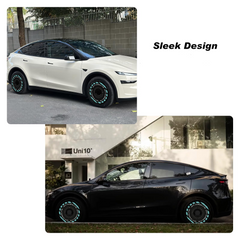 Wheel Covers for BYD Sealion 7 , Full Coverage Hubcaps Replacement, Centers Lock Installation Rim Cover Protector (Mint Green, 4 PCS)