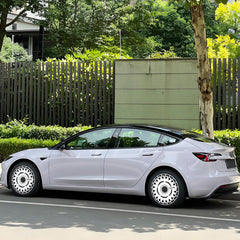 18 Inch Wheel Cover for Tesla Model 3 Aero & Highland Photon Wheel, City-Themed Customized Hubcaps, Center-Lock Full Coverage Rim Protector Compatible with 2017-2025 (New York)