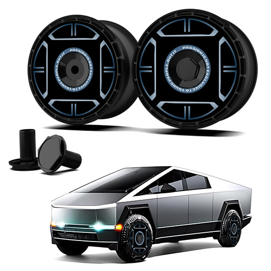 Wheel Covers for Tesla Model X/S/ Cybertruck, Full Coverage Hubcaps Replacement, Centers Lock Installation Rim Cover Protector (0110, Set of 4)