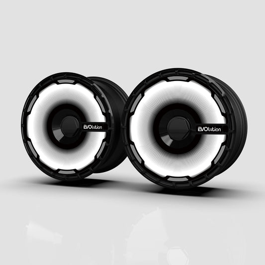 Custom Snap On Hub Covers for Tesla Model Y, Wheel Cover Replacement Set, Rim Protectors Impact Resistant, Suitable for 2021-2024 (Black Hole,19/20 inch）