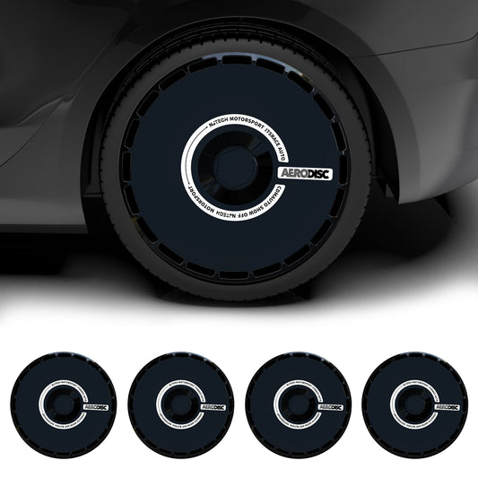 Custom Wheel Covers for Tesla Model 3 Wheel Hubs, Replaceable Rim Protector, Durable Scratch, Center Lock Installation Fit 2017-2023 (Black Ring)