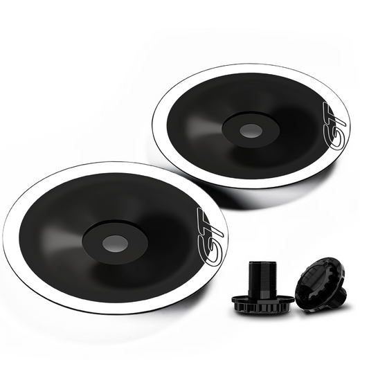 Mini Half-Cover Hub Caps for BMW Wheel, Custom Modified Rim Accents for Creative & Personalized Decoration (White, 2PCS)