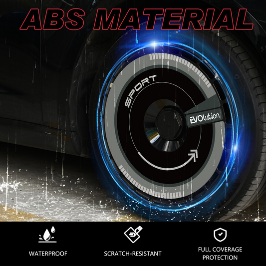 Wheel Covers (4-Pack) - Universal Fit for Most Rims, Replaceable Rim Protector, Durable Scratch, Center Lock Installation（0279）