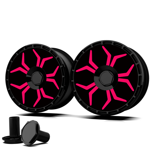 Wheel Covers (4-Pack) - Universal Fit for Most Rims, Replaceable Rim Protector, Durable Scratch, Center Lock Installation（0281）