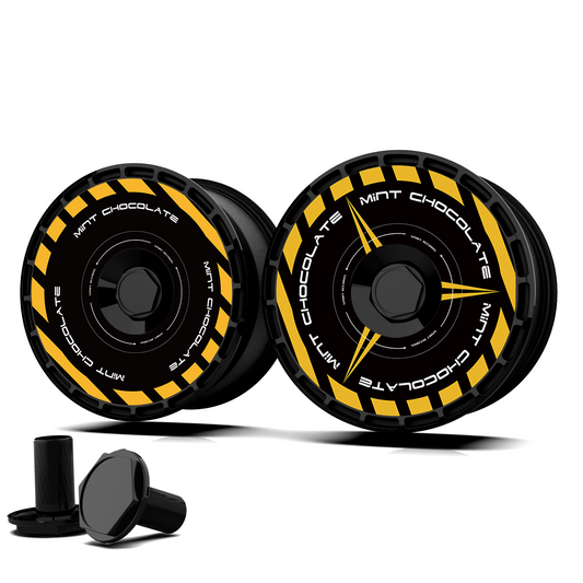 Wheel Covers (4-Pack) - Universal Fit for Most Rims, Replaceable Rim Protector, Durable Scratch, Center Lock Installation(0137)