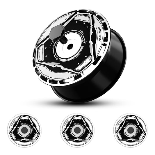 Custom Wheel Covers for Tesla Model S/X/Cybertruck Wheel Hubs, Replaceable Rim Protector, Durable Scratch, Center Lock Installation (0097，Set of 4)