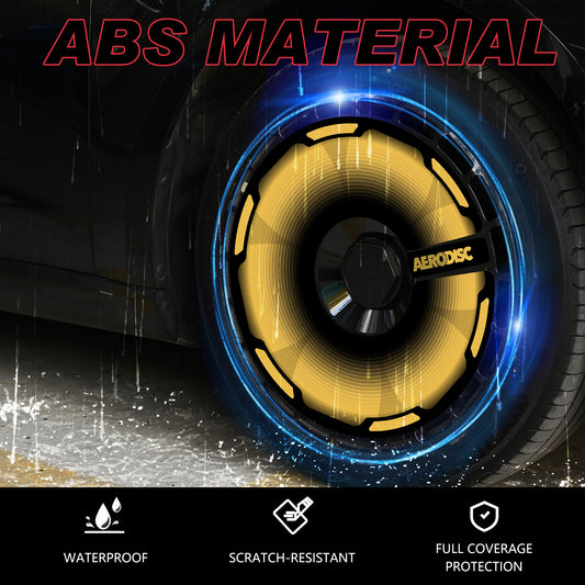 Wheel Covers (4-Pack) - Universal Fit for Most Rims, Replaceable Rim Protector, Durable Scratch, Center Lock Installation(0139)