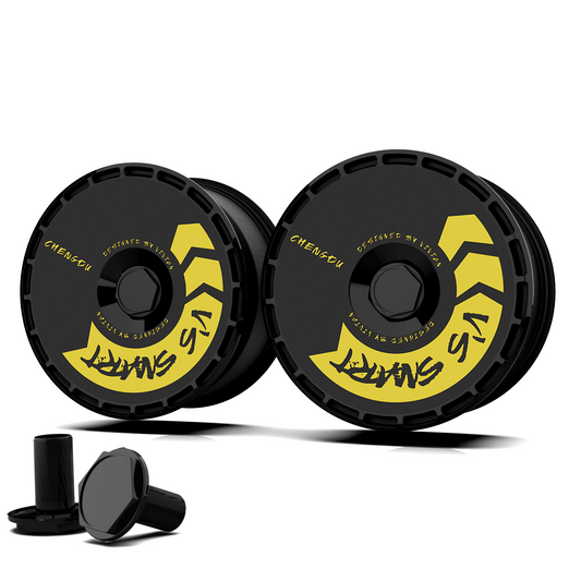 Wheel Covers (4-Pack) - Universal Fit for Most Rims, Replaceable Rim Protector, Durable Scratch, Center Lock Installation(0048)
