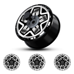 Wheel Covers for Tesla Model Y Juniper, Full Coverage Hubcaps Replacement, Centers Lock Installation Rim Cover Protector (0125, Set of 4, 19/20 Inch )