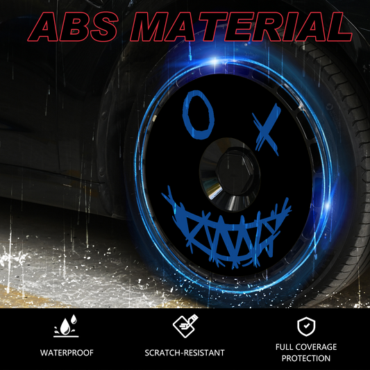 Wheel Covers (4-Pack) - Universal Fit for Most Rims, Replaceable Rim Protector, Durable Scratch, Center Lock Installation(0261)