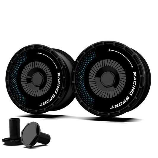 Wheel Covers (4-Pack) - Universal Fit for Most Rims, Replaceable Rim Protector, Durable Scratch, Center Lock Installation（0334）