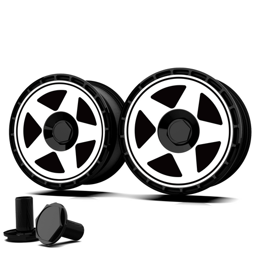 Wheel Covers (4-Pack) - Universal Fit for Most Rims, Replaceable Rim Protector, Durable Scratch, Center Lock Installation（0341）
