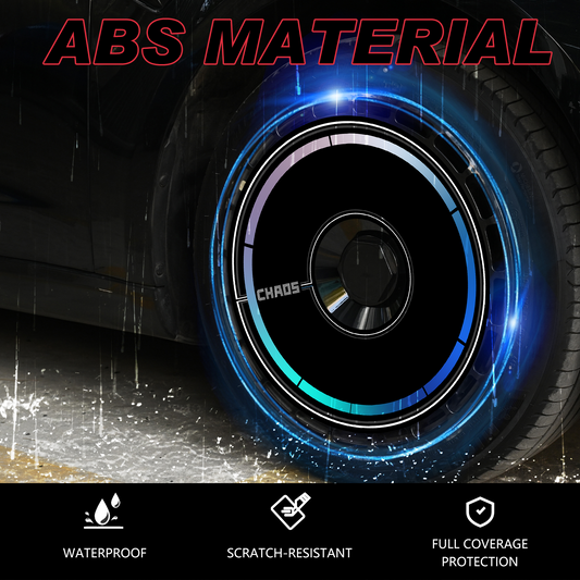 Wheel Covers (4-Pack) - Universal Fit for Most Rims, Replaceable Rim Protector, Durable Scratch, Center Lock Installation（0320）