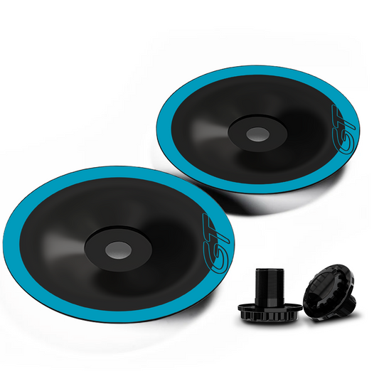 Mini Half-Cover Hub Caps for BMW Wheel, Custom Modified Rim Accents for Creative & Personalized Decoration (Blue, 2PCS)
