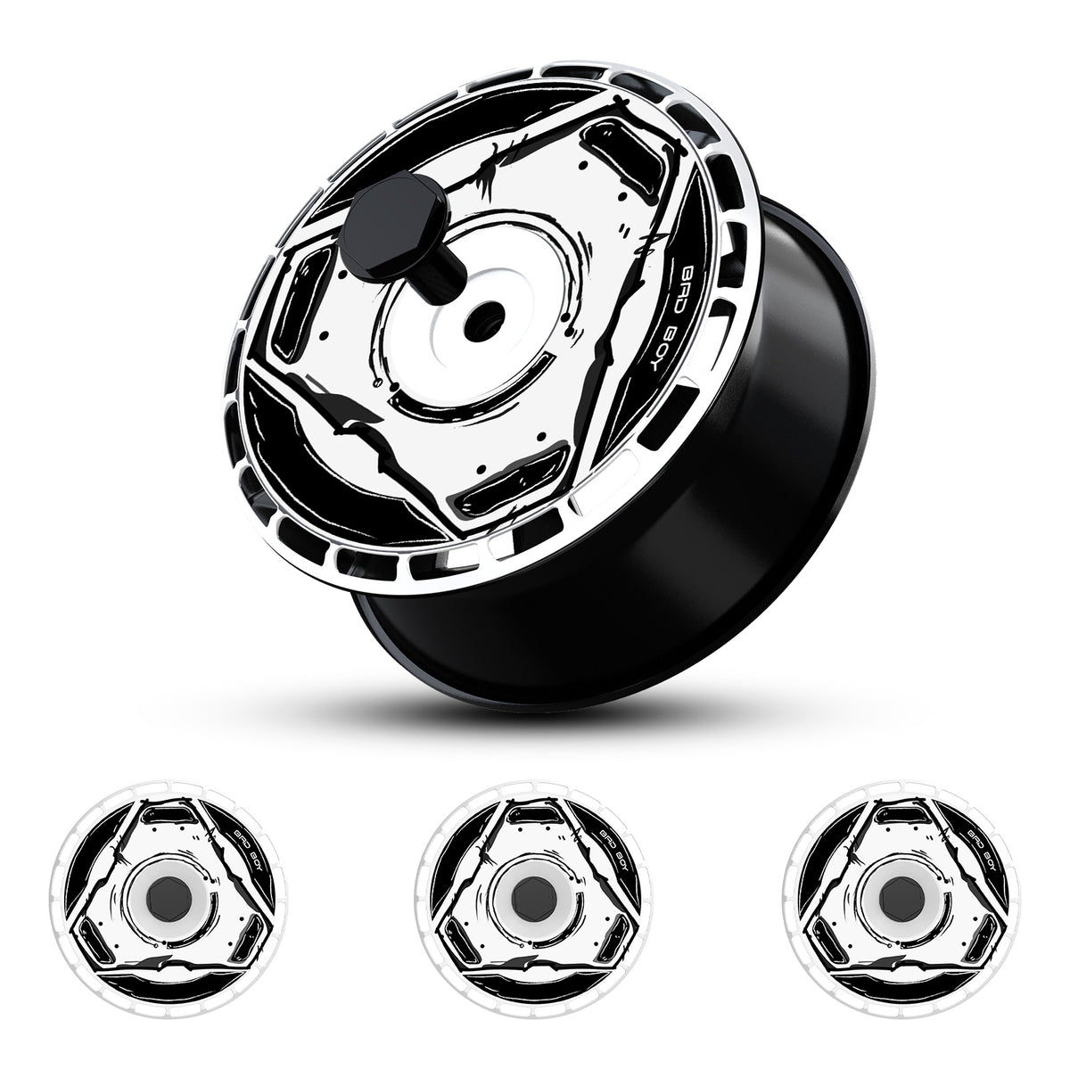 Custom Wheel Covers for Tesla Model S/X/Cybertruck Wheel Hubs, Replaceable Rim Protector, Durable Scratch, Center Lock Installation (0098，Set of 4)