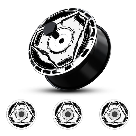 Custom Wheel Covers for Tesla Model S/X/Cybertruck Wheel Hubs, Replaceable Rim Protector, Durable Scratch, Center Lock Installation (0098，Set of 4)