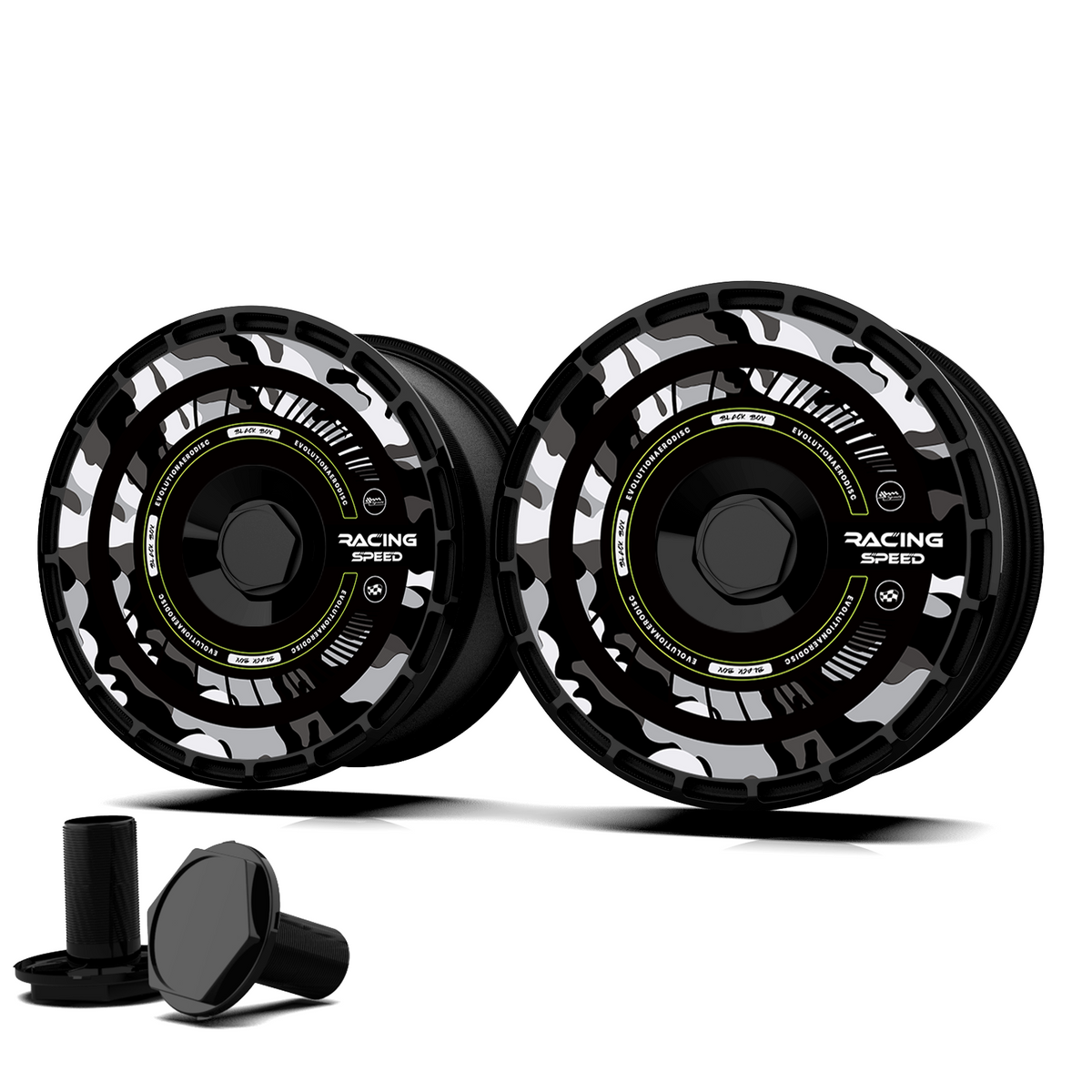 Wheel Covers (4-Pack) - Universal Fit for Most Rims, Replaceable Rim Protector, Durable Scratch, Center Lock Installation(0185)