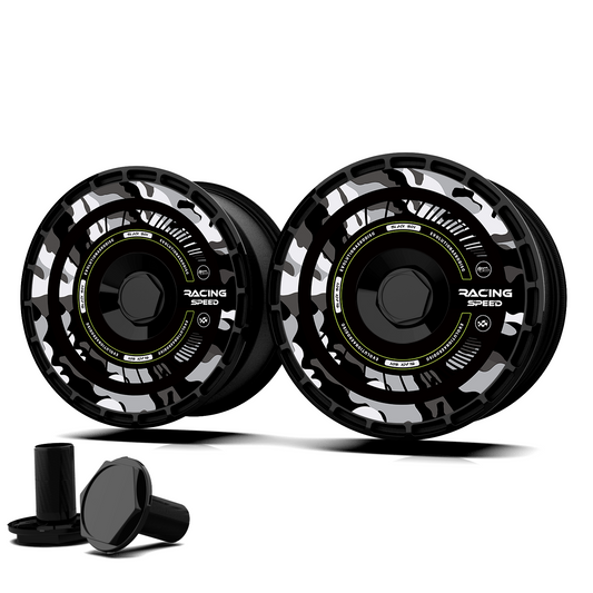Wheel Covers (4-Pack) - Universal Fit for Most Rims, Replaceable Rim Protector, Durable Scratch, Center Lock Installation(0185)