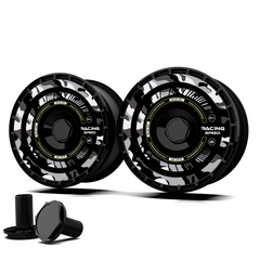 Wheel Covers (4-Pack) - Universal Fit for Most Rims, Replaceable Rim Protector, Durable Scratch, Center Lock Installation(0185)