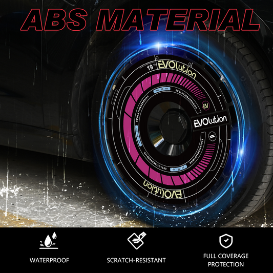 Wheel Covers (4-Pack) - Universal Fit for Most Rims, Replaceable Rim Protector, Durable Scratch, Center Lock Installation（Purple Piano）