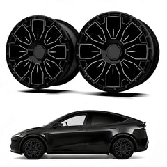 19/ 20 Inch Wheel Covers for Tesla Model Y Juniper Crossflow Wheels 2025, Centers Lock Installation Rim Protector, Full Coverage Hubcaps Exterior Accessories (0347, 4 PCS)