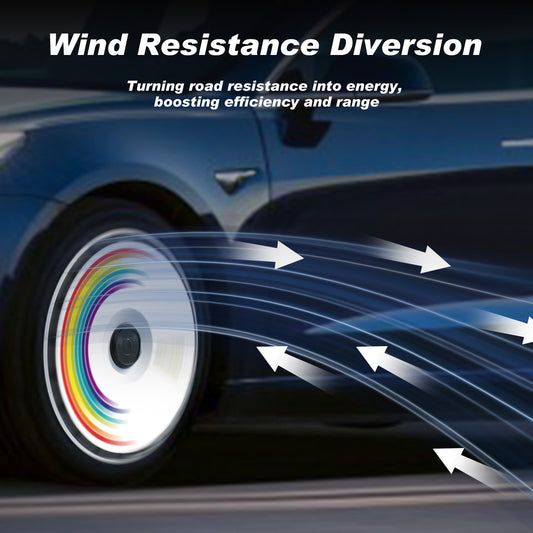 Wheel Covers for Tesla Model 3 Highland 18-Inch, Snap-On Full Coverage Rim Protector, Less Wind Drag, OEM External Accessories Car Decoration, Fit 2024-2025,0005