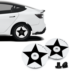 Wheel Covers (2-Pack) - Universal Fit for Most Rims, Replaceable Rim Protector, Durable Scratch, Center Lock Installation(Mini2nd)
