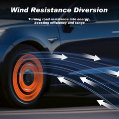 Custom Snap On Hub Covers for Tesla Model Y, Wheel Covers Replacement Set, Rim Protectors Impact Resistant, Suitable for 2021-2024 (Orange Legend,19/20 inch)