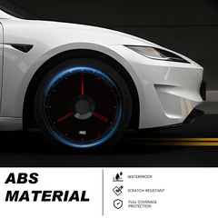 19/ 20 Inch Wheel Covers for Tesla Model Y Juniper Crossflow Wheels 2025, Centers Lock Installation Rim Protector, Full Coverage Hubcaps Exterior Accessories (0195, 4 PCS)