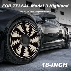 Custom Wheel Covers for Tesla Model 3 Highland Wheel Hubs, Replaceable Rim Protector, Durable Scratch, Center Lock Installation Fit 2024-2025 (0102）