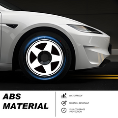 (4-Pack) Wheel Covers for Tesla Model Y Wheel Hubs, Full Coverage Rim Protector, Centers Lock Installation Hubcaps for Scratch Resistance, Fits 2021-2024( 0341,19/20 inch)