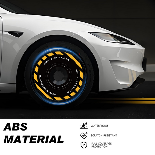 Wheel Covers (4-Pack) - Universal Fit for Most Rims, Replaceable Rim Protector, Durable Scratch, Center Lock Installation(0137)