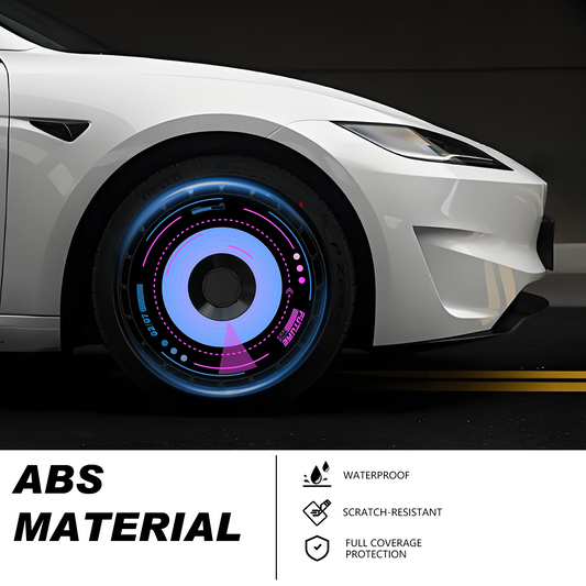 Wheel Covers (4-Pack) - Universal Fit for Most Rims, Replaceable Rim Protector, Durable Scratch, Center Lock Installation（0325）