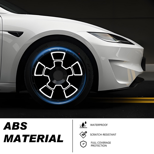 (4-Pack) Wheel Covers for Tesla Model Y Wheel Hubs, Full Coverage Rim Protector, Centers Lock Installation Hubcaps for Scratch Resistance, Fits 2021-2024( 0232, 19/20 inch)
