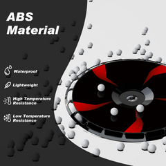 19/ 20 Inch Wheel Covers for Tesla Model Y Juniper Crossflow Wheels 2025, Centers Lock Installation Rim Protector, Full Coverage Hubcaps Exterior Accessories (0336-Red, 4 PCS)