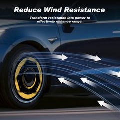 Wheel Covers for BYD Han, Full Coverage Hubcaps Replacement, Centers Lock Installation Rim Cover Protector (0062, Set of 4)