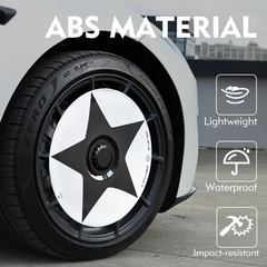 Wheel Covers (2-Pack) - Universal Fit for Most Rims, Replaceable Rim Protector, Durable Scratch, Center Lock Installation(Mini2nd)