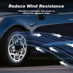 Wheel Covers for Tesla Model Y Juniper, Full Coverage Hubcaps Replacement, Centers Lock Installation Rim Cover Protector (0125, Set of 4, 19/20 Inch )