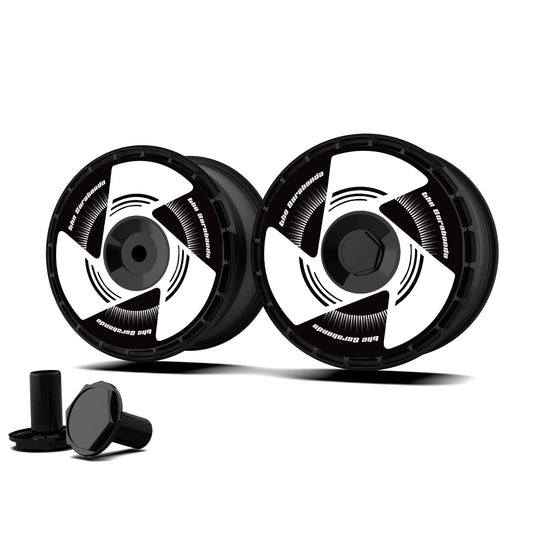 Custom Wheel Covers , Replaceable Rim Protector, Durable Scratch, Center Lock Installation (0090)