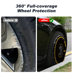 Wheel Covers (4-Pack) - Universal Fit for Most Rims, Replaceable Rim Protector, Durable Scratch, Center Lock Installation（0271）