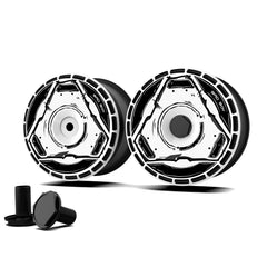 Custom Wheel Covers for Tesla Model S/X/Cybertruck Wheel Hubs, Replaceable Rim Protector, Durable Scratch, Center Lock Installation (0098，Set of 4)