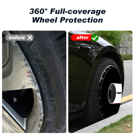 Wheel Covers (4-Pack) - Universal Fit for Most Rims, Replaceable Rim Protector, Durable Scratch, Center Lock Installation（0313）