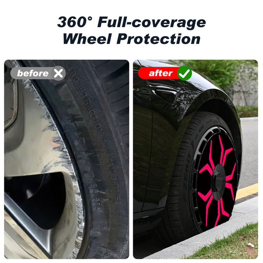 19/ 20 Inch Wheel Covers for Tesla Model Y Juniper Crossflow Wheels 2025, Centers Lock Installation Rim Protector, Full Coverage Hubcaps Exterior Accessories (0281, 4 PCS)