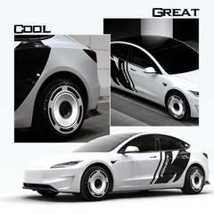 19/ 20 Inch Wheel Covers for Tesla Model Y Juniper Crossflow Wheels 2025, Centers Lock Installation Rim Protector, Full Coverage Hubcaps Exterior Accessories (0272, 4 PCS)