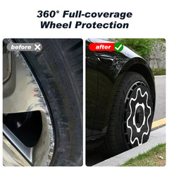 Wheel Covers for Tesla Model Y Juniper, Full Coverage Hubcaps Replacement, Centers Lock Installation Rim Cover Protector (0204, Set of 4, 19/20 Inch )
