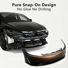 Front Bumper Cover Kit Compatible with Tesla Model 3 Highland / Lower grille, Front lip- Full Body Set