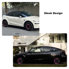 (4-Pack) Wheel Covers for Tesla Model Y Wheel Hubs, Full Coverage Rim Protector, Centers Lock Installation Hubcaps for Scratch Resistance, Fits 2021-2024( Purple Piano,19/20 inch)